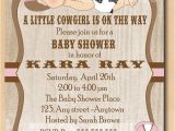 Free Printable Cowgirl Baby Shower Invitations Cute Cowgirl Baby Shower Invitation Baby with Pink