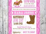Free Printable Cowgirl Baby Shower Invitations Lil Cowgirl Baby Shower Invitation Custom Printable