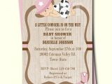 Free Printable Cowgirl Baby Shower Invitations Pink Cowgirl Baby Shower Invitation Baby Girl Shower