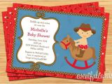 Free Printable Cowgirl Baby Shower Invitations Western Cowboy Baby Shower Invitation 5×7 Printable by