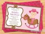 Free Printable Cowgirl Baby Shower Invitations Western Cowgirl Baby Shower Invitation 5×7 by eventfulcards