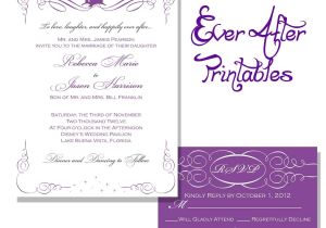 Free Printable Disney Bridal Shower Invitations Wedding Invitation Wording Wording