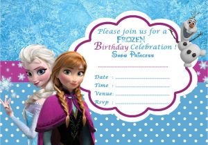 Free Printable Disney Frozen Birthday Invitations Disney Frozen Birthday Party Invitation Template
