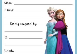 Free Printable Disney Frozen Birthday Party Invitations Elsa