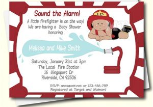 Free Printable Firefighter Baby Shower Invitations Diy Firefighter Baby Shower Invitation African American