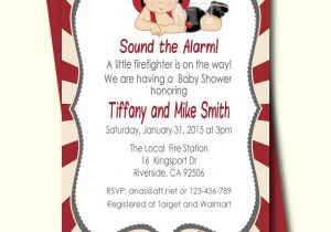 Free Printable Firefighter Baby Shower Invitations Firefighter Baby Shower Invitation Fireman Baby Shower