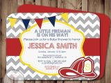Free Printable Firefighter Baby Shower Invitations Fireman Baby Shower Invitation Fire Fighter Shower
