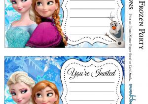 Free Printable Frozen Birthday Invitations Frozen Party Free Printable Invitations