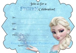 Free Printable Frozen Birthday Invitations Frozen Party