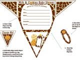 Free Printable Giraffe Baby Shower Invitations Boy Diaper Baby Shower Invitations