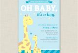 Free Printable Giraffe Baby Shower Invitations Giraffe Baby Shower Invitation Printable Baby Shower
