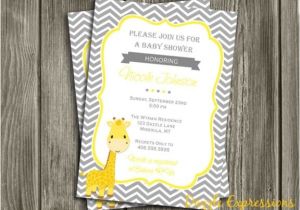 Free Printable Giraffe Baby Shower Invitations Printable Giraffe Baby Shower Invitation