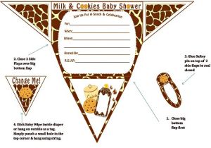 Free Printable Giraffe Baby Shower Invitations Templates Boy Diaper Baby Shower Invitations