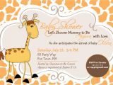 Free Printable Giraffe Baby Shower Invitations Templates Giraffe Baby Shower Invitation Girl by asyouwishcreations4u