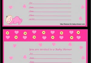 Free Printable Girl Baby Shower Invitations Free Printable Girl Baby Shower Invitations