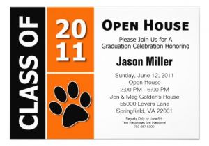 Free Printable Graduation Open House Invitations Graduation Open House 3 5 Quot X 5 Quot Invitation Card Zazzle