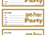 Free Printable Harry Potter Birthday Invitations 9 Best Images Of Harry Potter Invitation Printables Free