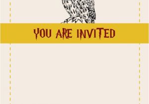 Free Printable Harry Potter Birthday Invitations Harry Potter Party Invitations theruntime Com