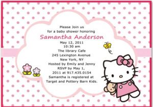 Free Printable Hello Kitty Baby Shower Invitations Cute Hello Kitty Baby Girl Shower Invitations Bs068