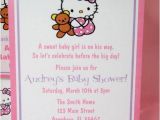 Free Printable Hello Kitty Baby Shower Invitations Hello Kitty Baby Shower Pdf Cd Invitation Favors Gum