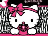 Free Printable Hello Kitty Baby Shower Invitations Hello Kitty Zebra Print Printable Baby Shower Party