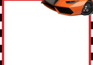 Free Printable Hot Wheels Birthday Party Invitations Free Hot Wheels Lamborghini Invitation Templates