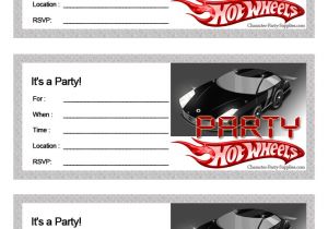 Free Printable Hot Wheels Party Invitations Free Printable Hot Wheels Birthday Party Invites Hot