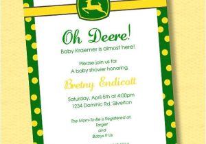 Free Printable John Deere Baby Shower Invitations Invite Simple John Deere Country Baby Shower