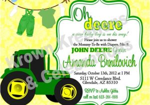Free Printable John Deere Baby Shower Invitations John Deere Baby Shower Invitations Template