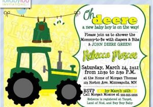 Free Printable John Deere Baby Shower Invitations Tractor Baby Shower Invitations 474