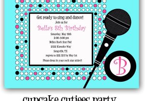 Free Printable Karaoke Party Invitations Cupcake Cutiees New Invitations Party Store