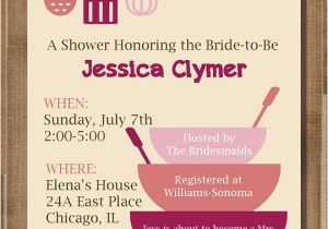 Free Printable Kitchen Bridal Shower Invitations Items Similar to Printable Bridal Shower Invitation