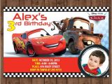 Free Printable Lightning Mcqueen Birthday Party Invitations Personalized Disney Cars Lightning Mcqueen tow Mater Diy