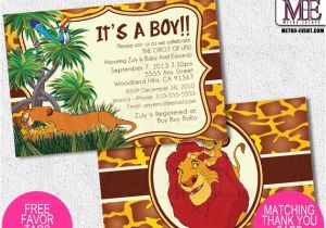 Free Printable Lion King Baby Shower Invitations Lion King Baby Shower Invitations by Metro Designs Graphic