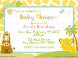 Free Printable Lion King Baby Shower Invitations Lion King Baby Shower Invitations Ideas