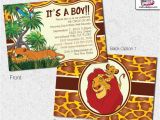 Free Printable Lion King Baby Shower Invitations Lion King Baby Shower Invitations Lion King Invitation