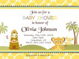 Free Printable Lion King Baby Shower Invitations Simba Lion King Shower Invitations Baby Shower Custom