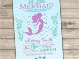 Free Printable Mermaid Baby Shower Invitations 50 Printed Mermaid Baby Shower Invitations Chevronlittle