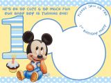 Free Printable Mickey Mouse 1st Birthday Invitations Cool Mickey Mouse 1st Birthday Invitations