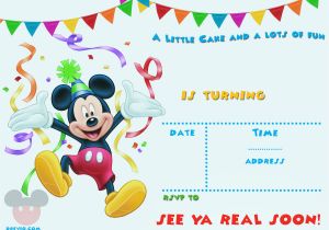 Free Printable Mickey Mouse 1st Birthday Invitations Free Mickey Mouse 1st Birthday Invitations – Bagvania Free