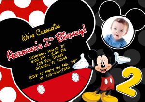 Free Printable Mickey Mouse 1st Birthday Invitations Mickey Mouse 1st Birthday Invitations Ideas – Bagvania