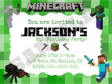 Free Printable Minecraft Birthday Party Invitations Templates 40th Birthday Ideas Minecraft Birthday Invitation