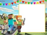 Free Printable Minecraft Birthday Party Invitations Templates Free Printable Minecraft Birthday Invitation Template