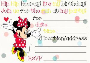 Free Printable Minnie Mouse First Birthday Invitations 32 Superb Minnie Mouse Birthday Invitations Kitty Baby Love