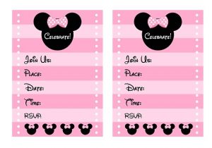 Free Printable Minnie Mouse First Birthday Invitations Free Pink Minnie Mouse Birthday Party Printables Catch