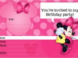 Free Printable Minnie Mouse First Birthday Invitations Minnie Mouse Printable Party Invitation Template