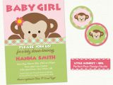Free Printable Monkey Girl Baby Shower Invitations 301 Moved Permanently