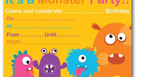 Free Printable Monster Birthday Invitations Monster Birthday Party Invitations Ideas – Bagvania Free