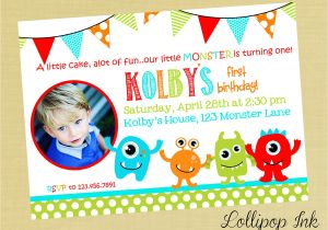 Free Printable Monster Birthday Invitations the Monster Birthday Invitations Printable