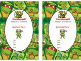 Free Printable Ninja Turtle Party Invitations Teenage Mutant Ninja Turtles Birthday Invitations